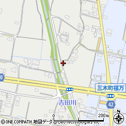 香川県木田郡三木町田中25周辺の地図