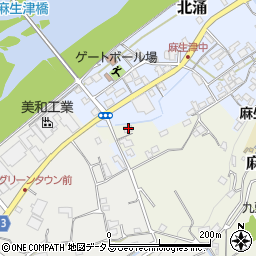 和歌山県紀の川市麻生津中394周辺の地図