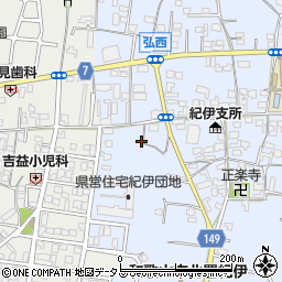 和歌山県和歌山市弘西1041周辺の地図