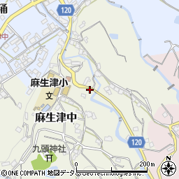 和歌山県紀の川市麻生津中79周辺の地図