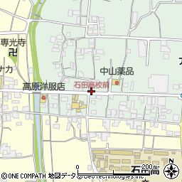 石田高校前周辺の地図