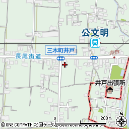 香川県木田郡三木町井戸2580周辺の地図