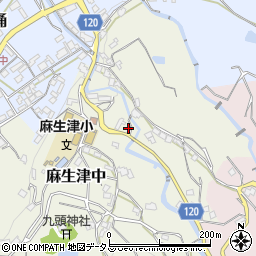 和歌山県紀の川市麻生津中55周辺の地図