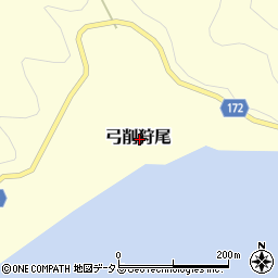 愛媛県越智郡上島町弓削狩尾周辺の地図