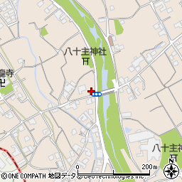 金倉川西集会場周辺の地図
