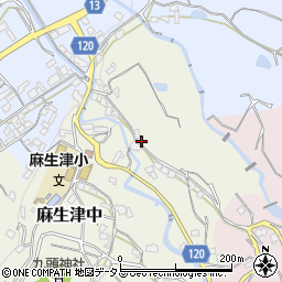 和歌山県紀の川市麻生津中75周辺の地図