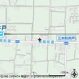 香川県木田郡三木町井戸4172周辺の地図