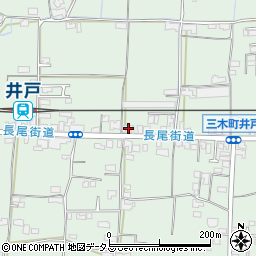 香川県木田郡三木町井戸4171周辺の地図