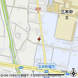 香川ダイハツモータース三木店周辺の地図