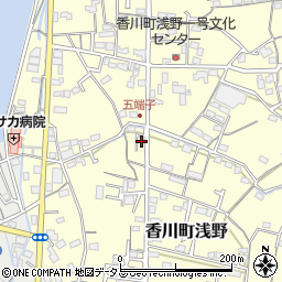香川県高松市香川町浅野285周辺の地図