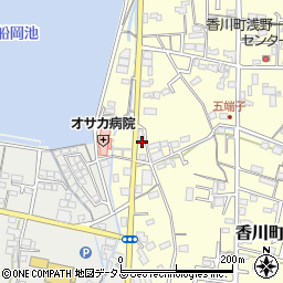 香川県高松市香川町浅野276周辺の地図