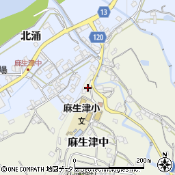 和歌山県紀の川市麻生津中13周辺の地図