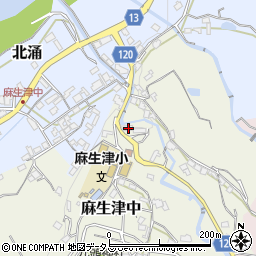 和歌山県紀の川市麻生津中56周辺の地図