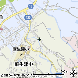 和歌山県紀の川市麻生津中69周辺の地図