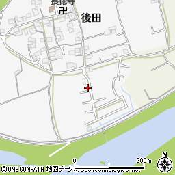 和歌山県紀の川市後田278周辺の地図