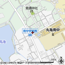 香川県丸亀市郡家町3681-1周辺の地図