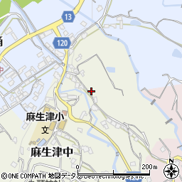 和歌山県紀の川市麻生津中77周辺の地図