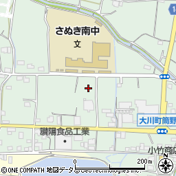 香川県さぬき市大川町富田西周辺の地図