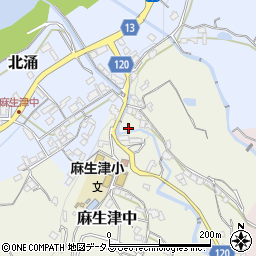 和歌山県紀の川市麻生津中64周辺の地図