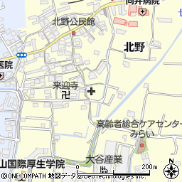 和歌山県和歌山市北野周辺の地図