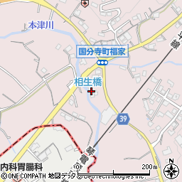 香川県高松市国分寺町福家甲124周辺の地図