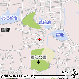 和歌山県和歌山市園部周辺の地図