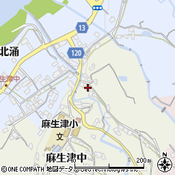 和歌山県紀の川市麻生津中66周辺の地図