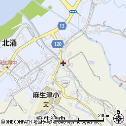 和歌山県紀の川市麻生津中85周辺の地図
