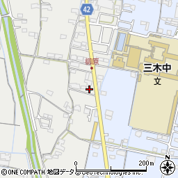 香川県木田郡三木町田中80周辺の地図