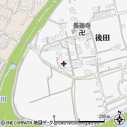 和歌山県紀の川市後田160-1周辺の地図