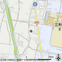香川県木田郡三木町田中75周辺の地図