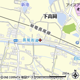 香川県木田郡三木町下高岡2457周辺の地図