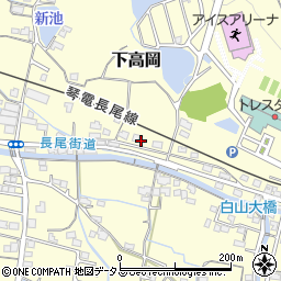 香川県木田郡三木町下高岡2542周辺の地図