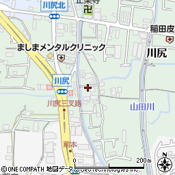 和歌山県岩出市川尻90-2周辺の地図