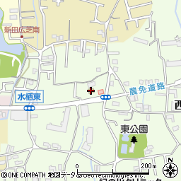 ファミリーマート岩出西国分店周辺の地図