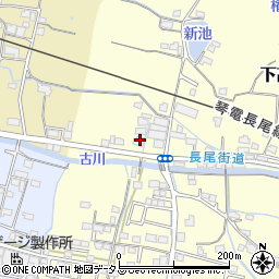 香川県木田郡三木町下高岡2578周辺の地図