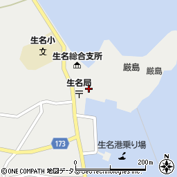 愛媛県上島町（越智郡）生名（厳島）周辺の地図
