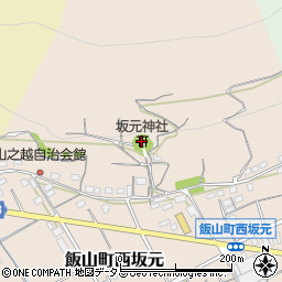 坂元神社周辺の地図
