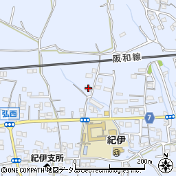 和歌山県和歌山市弘西340周辺の地図
