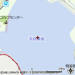 奈良須池周辺の地図