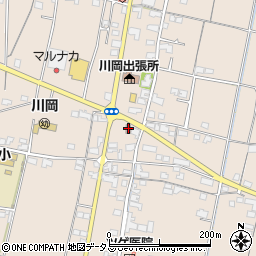 川岡郵便局周辺の地図