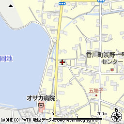 香川県高松市香川町浅野258周辺の地図