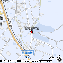 篠姫龍神宮周辺の地図