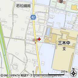 香川県木田郡三木町田中91周辺の地図