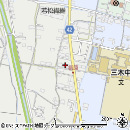 香川県木田郡三木町田中89-3周辺の地図