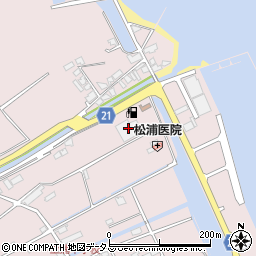 越智今治農協上浦支店周辺の地図