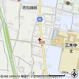 香川県木田郡三木町田中93周辺の地図