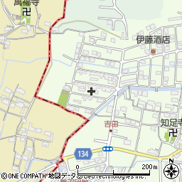 和歌山県岩出市吉田92-93周辺の地図