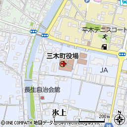 三木町役場周辺の地図