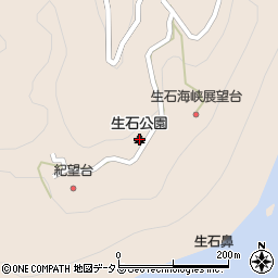 生石公園周辺の地図